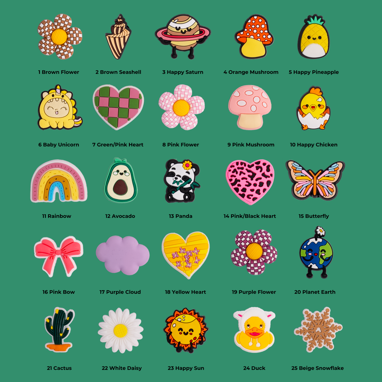 3 Custom Charms Set