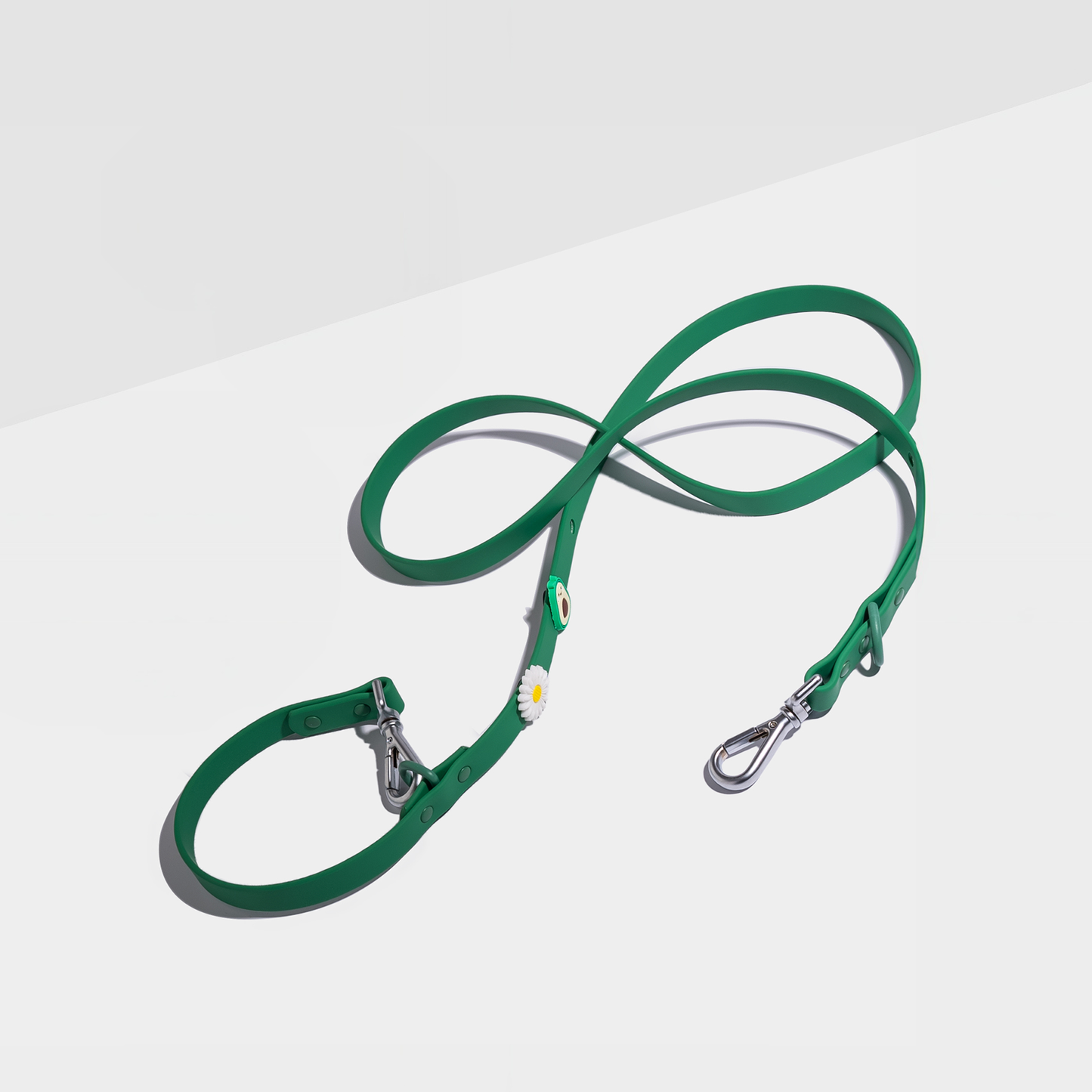 Customizable Dog Lead with 2 Charms – Double-Ended